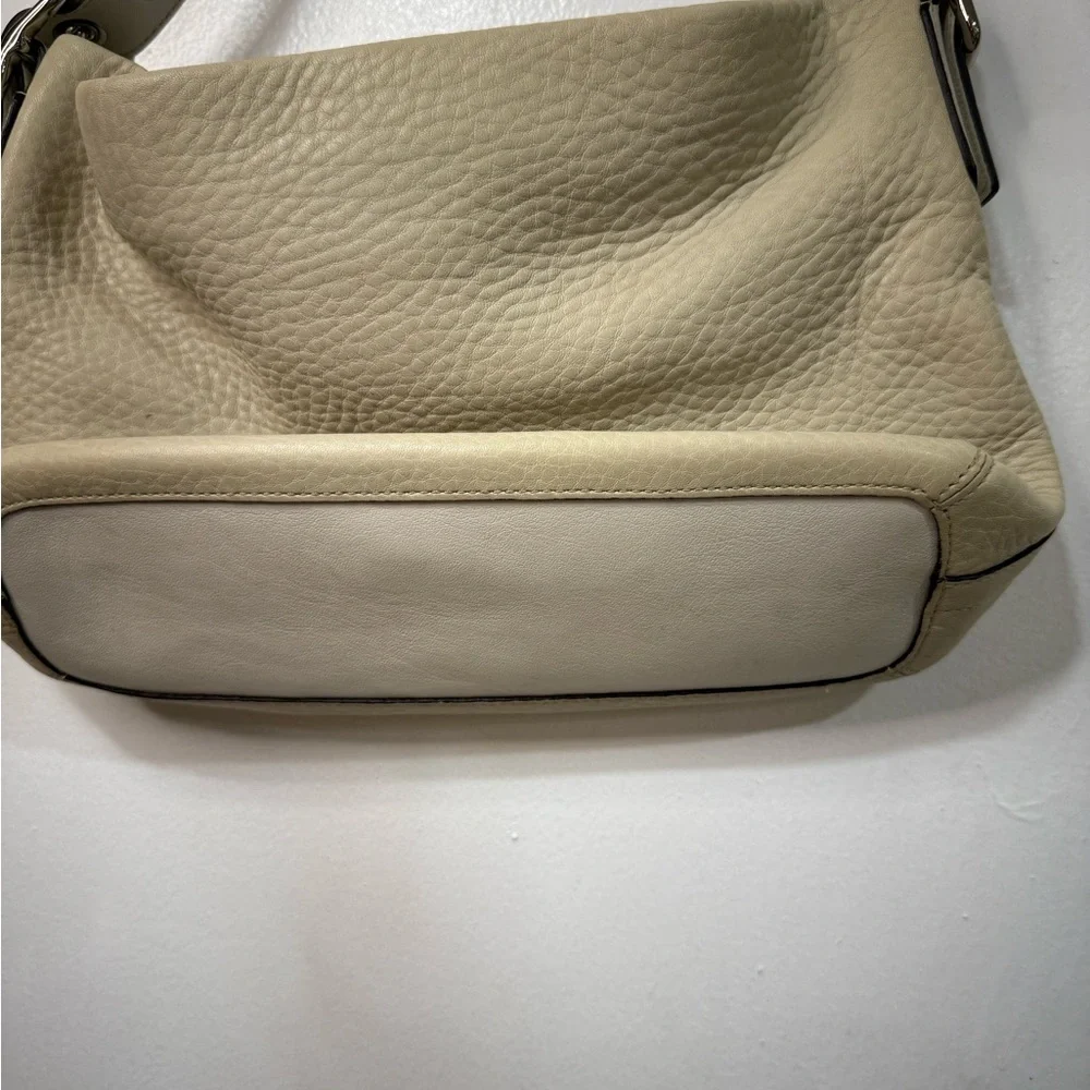 Coach Cream Leather Hobo Bag